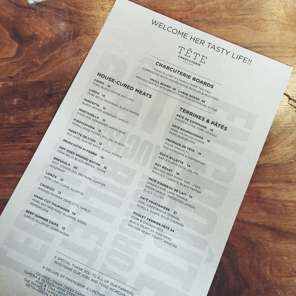 Tete Charcuterie