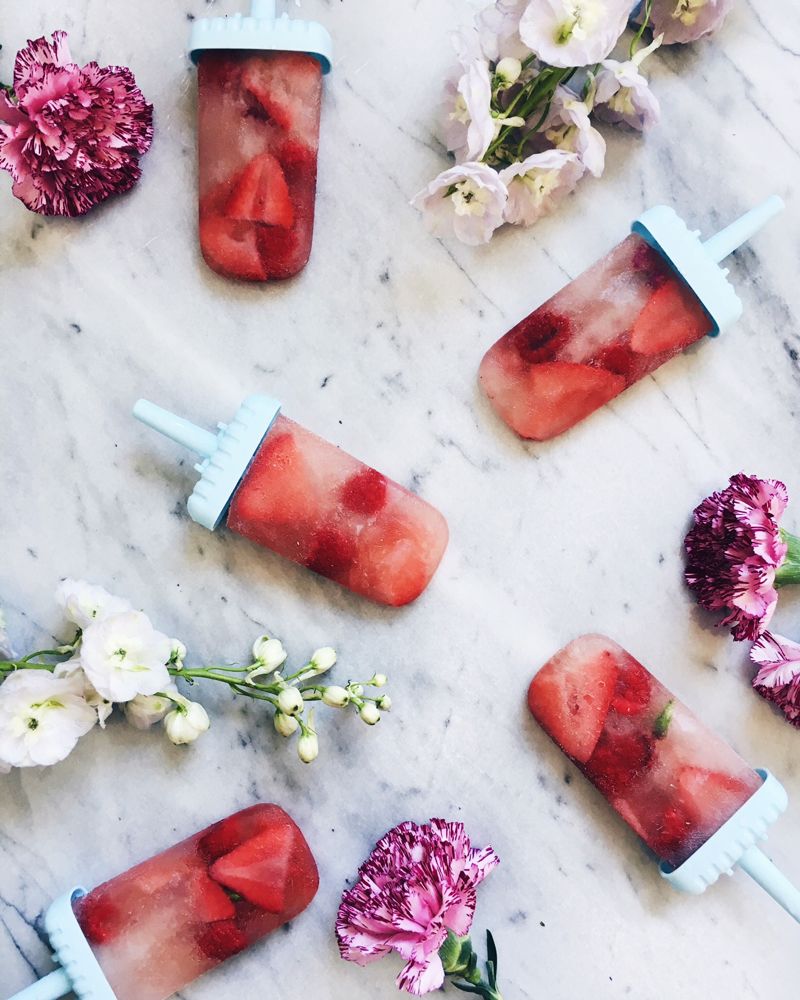 rosé popsicles