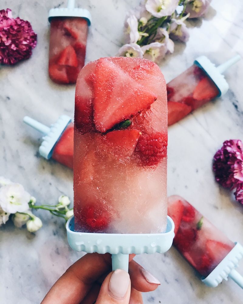 rosé popsicles