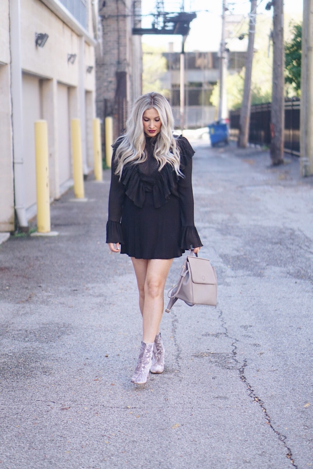 Marc Fisher Velvet Bootie
