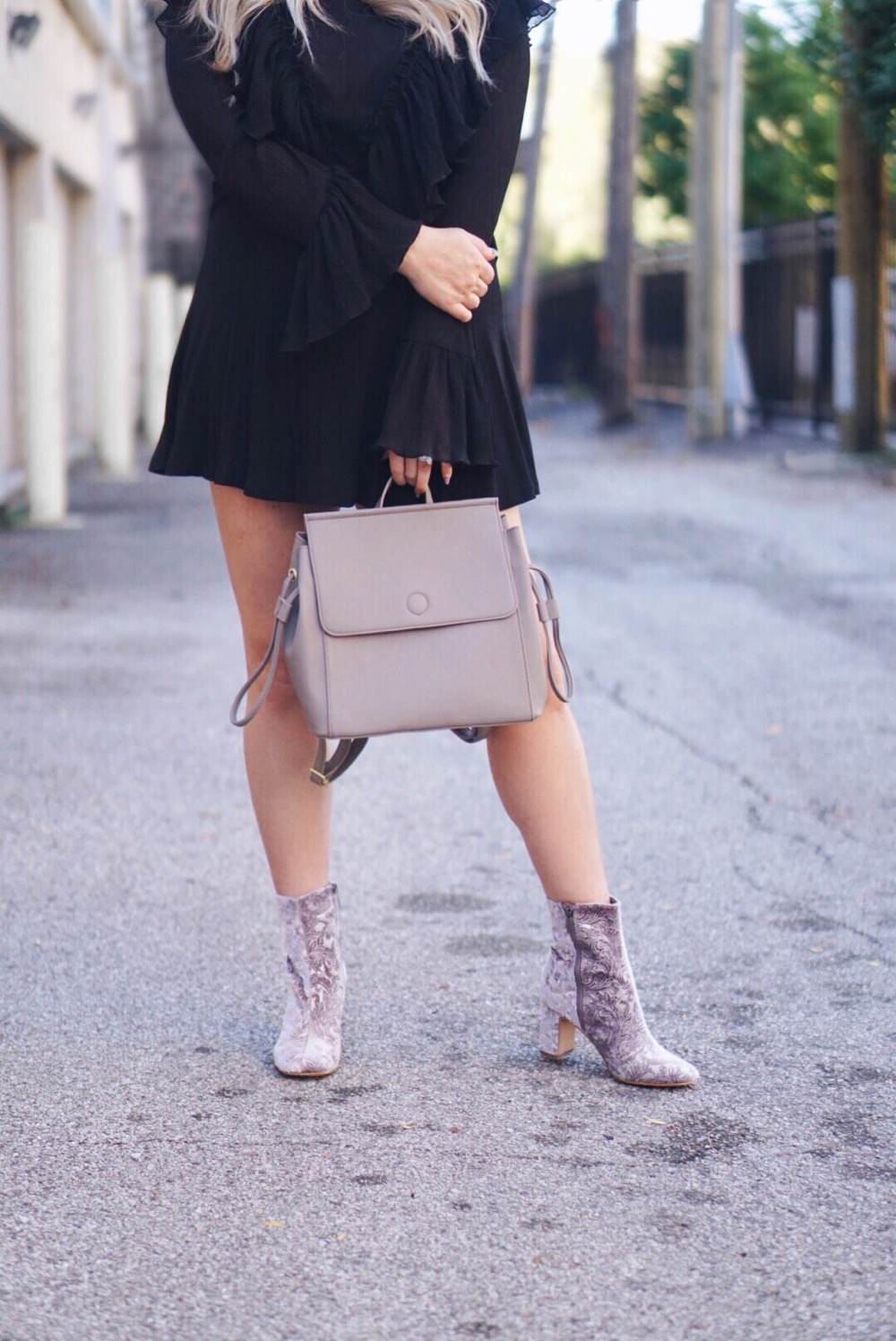 Marc Fisher Velvet Bootie